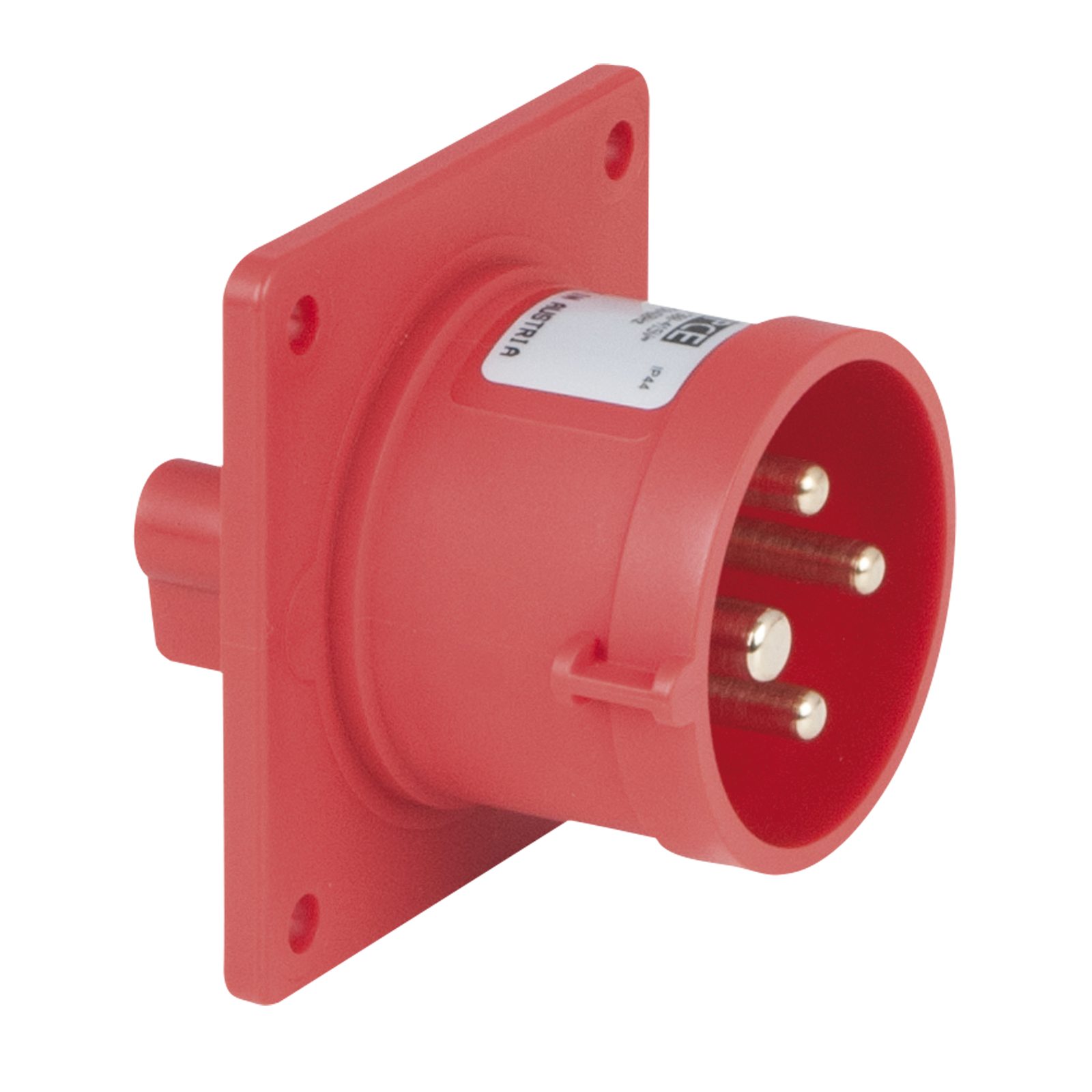 Presa CEE 16 A/400 V 4P Maschio Rosso - PCE 91368