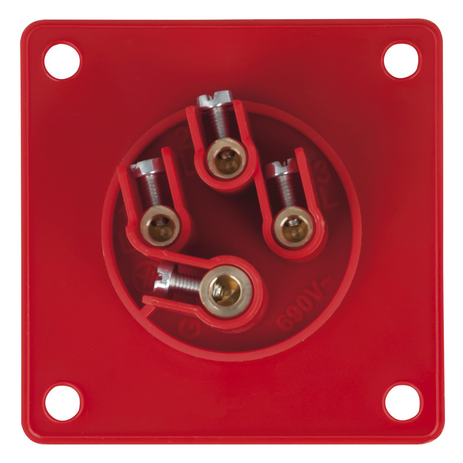 Presa CEE 16 A/400 V 4P Maschio Rosso - PCE 91368