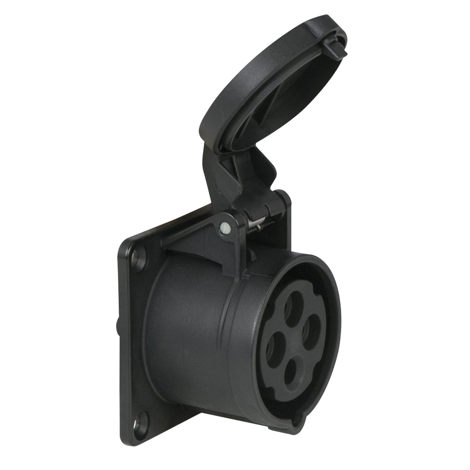 Spina CEE 16 A/400 V 4P Femmina Nera - PCE 91371