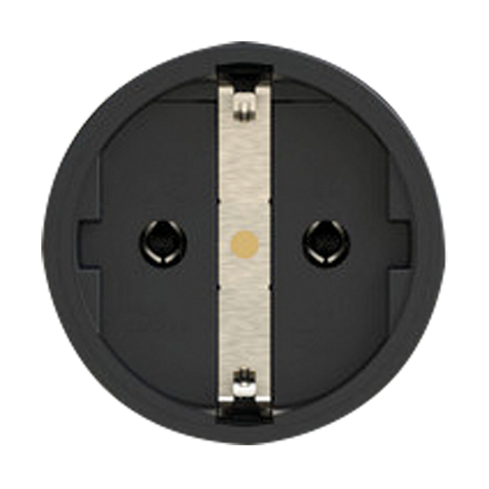 Attacco Schuko Femmina Gomma IP54 16A/250V Nero - PCE 91393