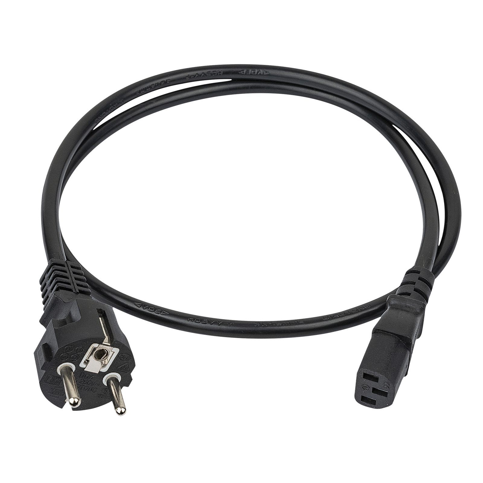 Cavo alimentazione Schuko a IEC C13 5m 3x1.5mm² - DAP 92022