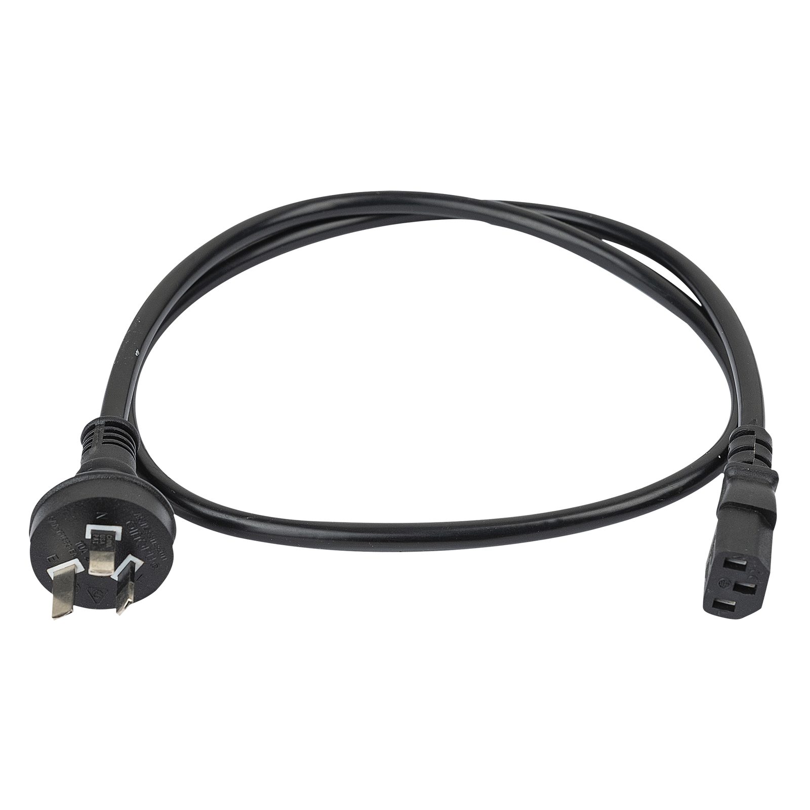 Cavo alimentazione Australia plug a IEC C13 femmina 1m 3x1.5mm² nero - DAP 92050