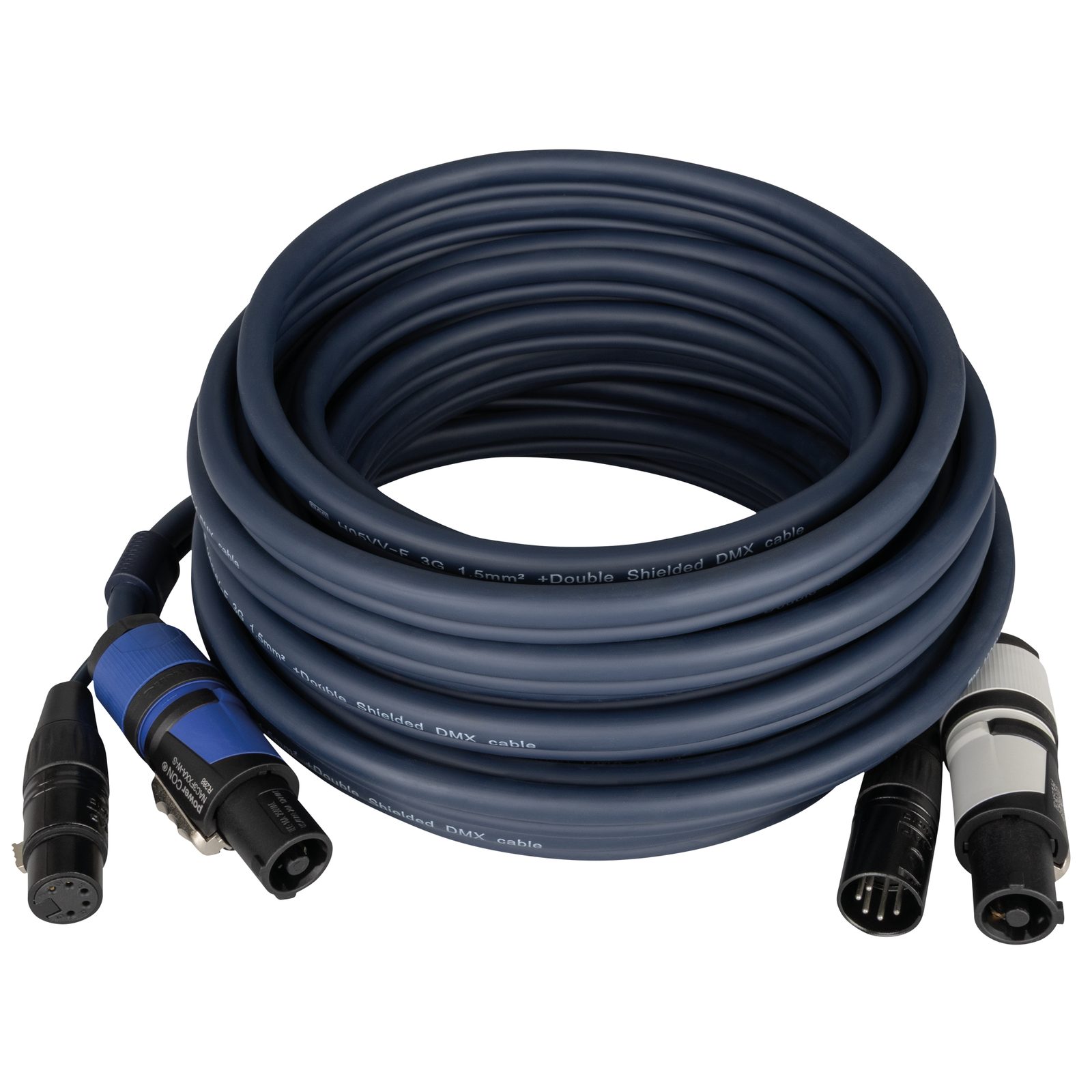 Cavo ibrido powerCON & DMX 5-pin XLR 10m - DAP 93004