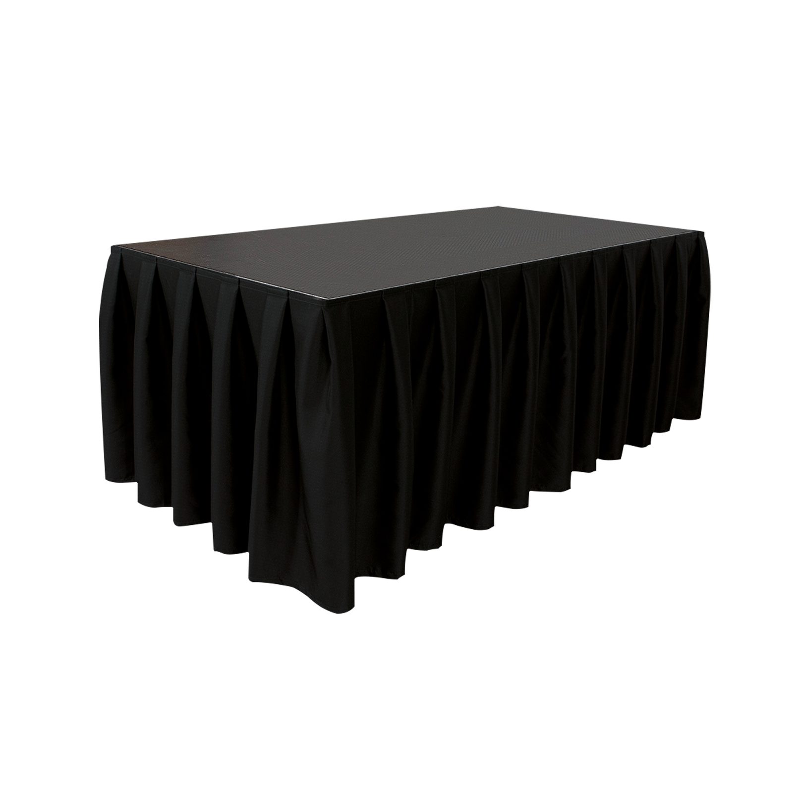 Bordo palcoscenico plissettato Molton CS nero 8.85 oz/yd² - Wentex 97301