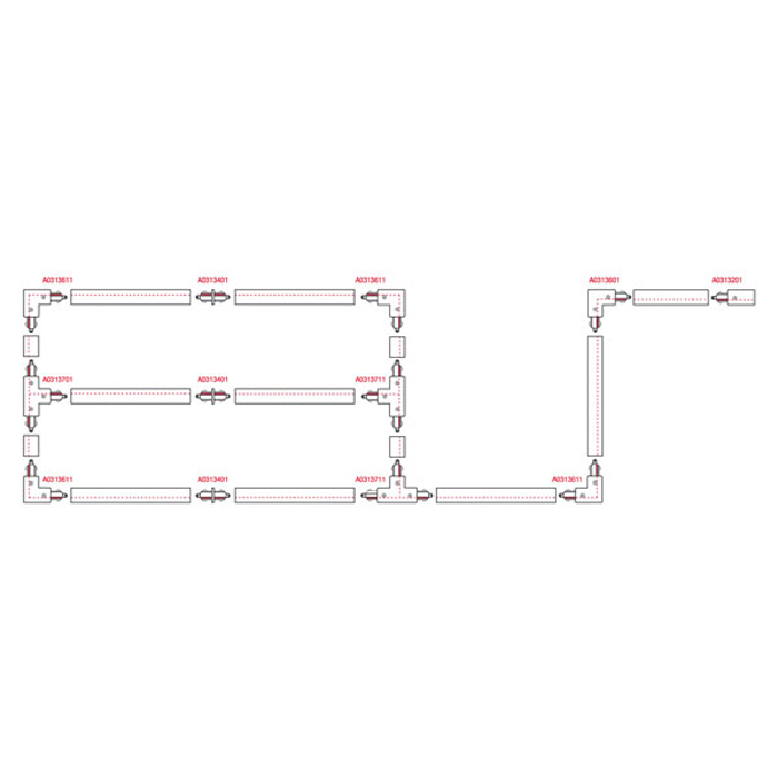 1-Phase Track 1000mm Black - Artecta A0311001