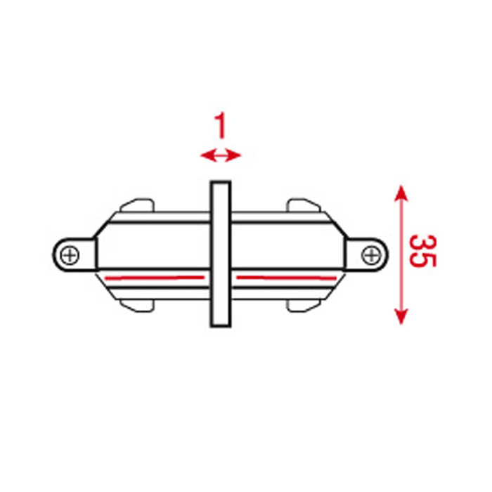 1-Phase Straight Connector nero - Artecta A0313401