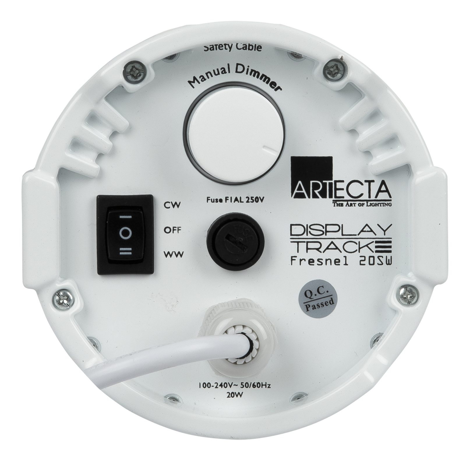 Display Track Fresnel 20 SW White - Artecta A0320141