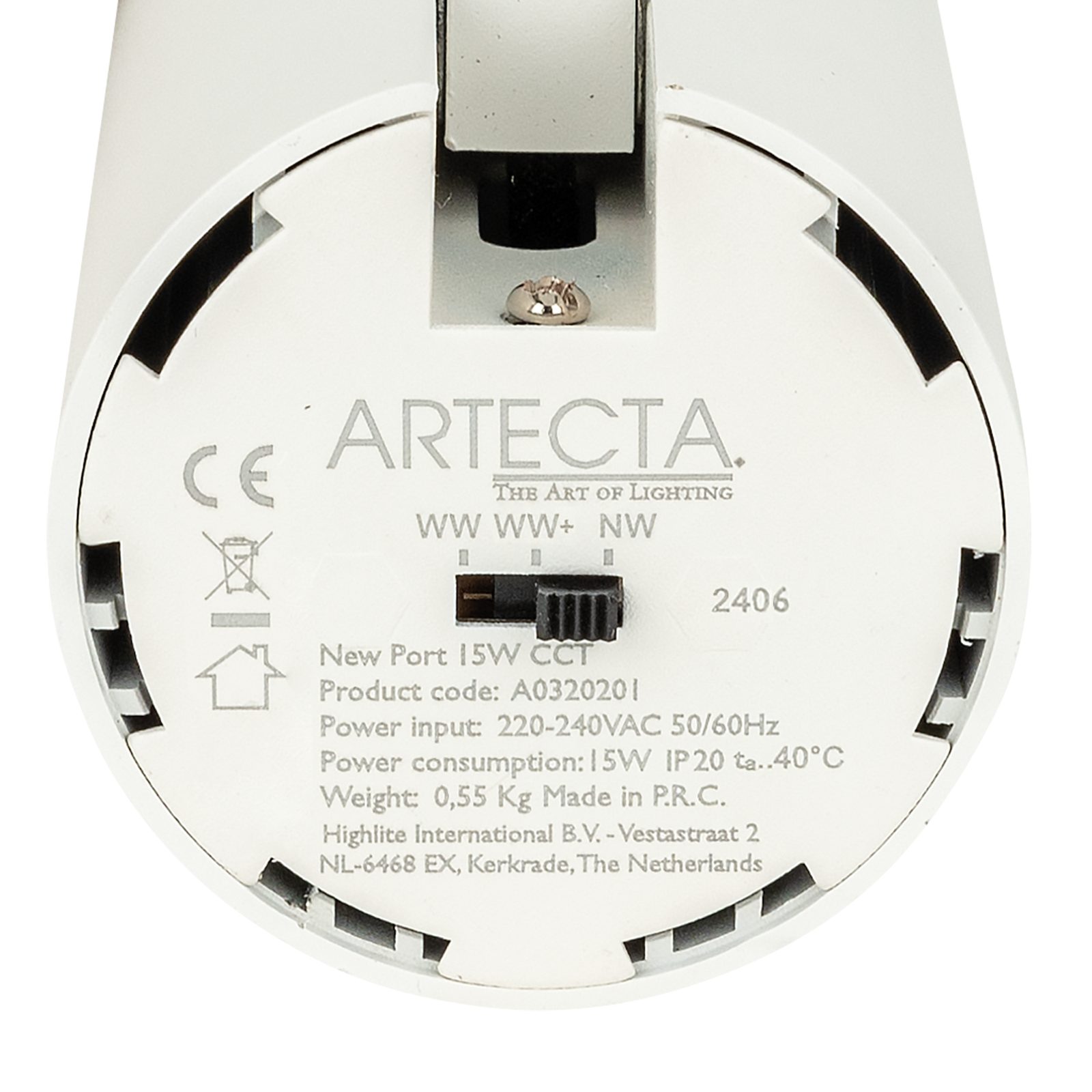 New Port Track Light 15W CCT LED bianca - Artecta A0320201