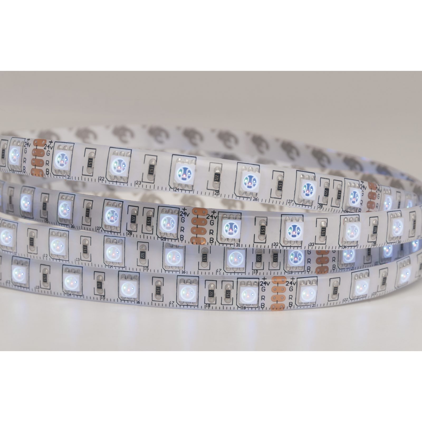 Striscia LED RGB 3-in-1 60LED/m 24V DC 5050 - Artecta A0856502