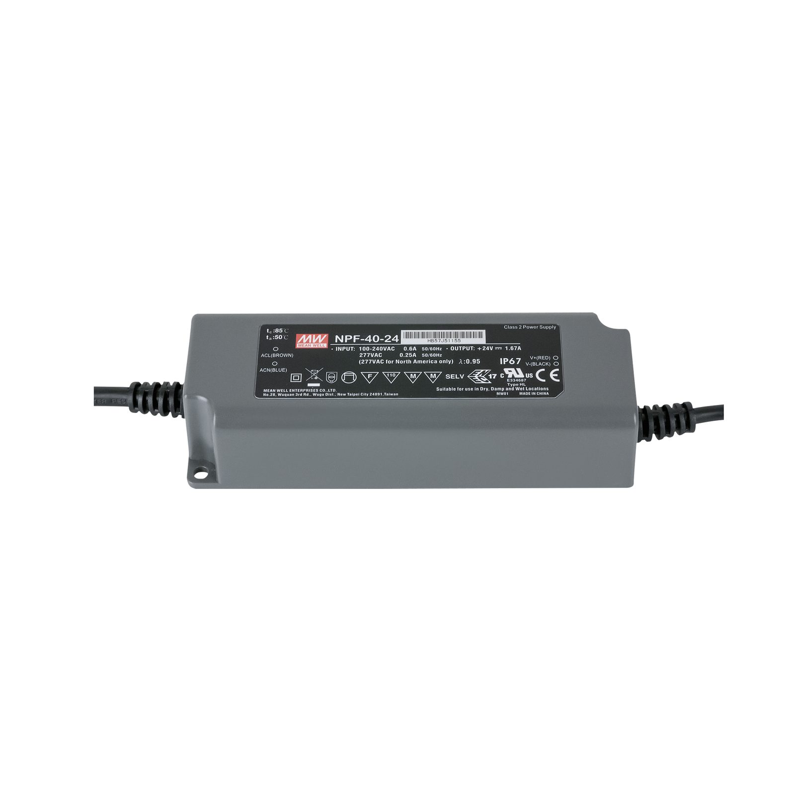 Driver LED 40W 24V DC IP67 - Meanwell A9900363