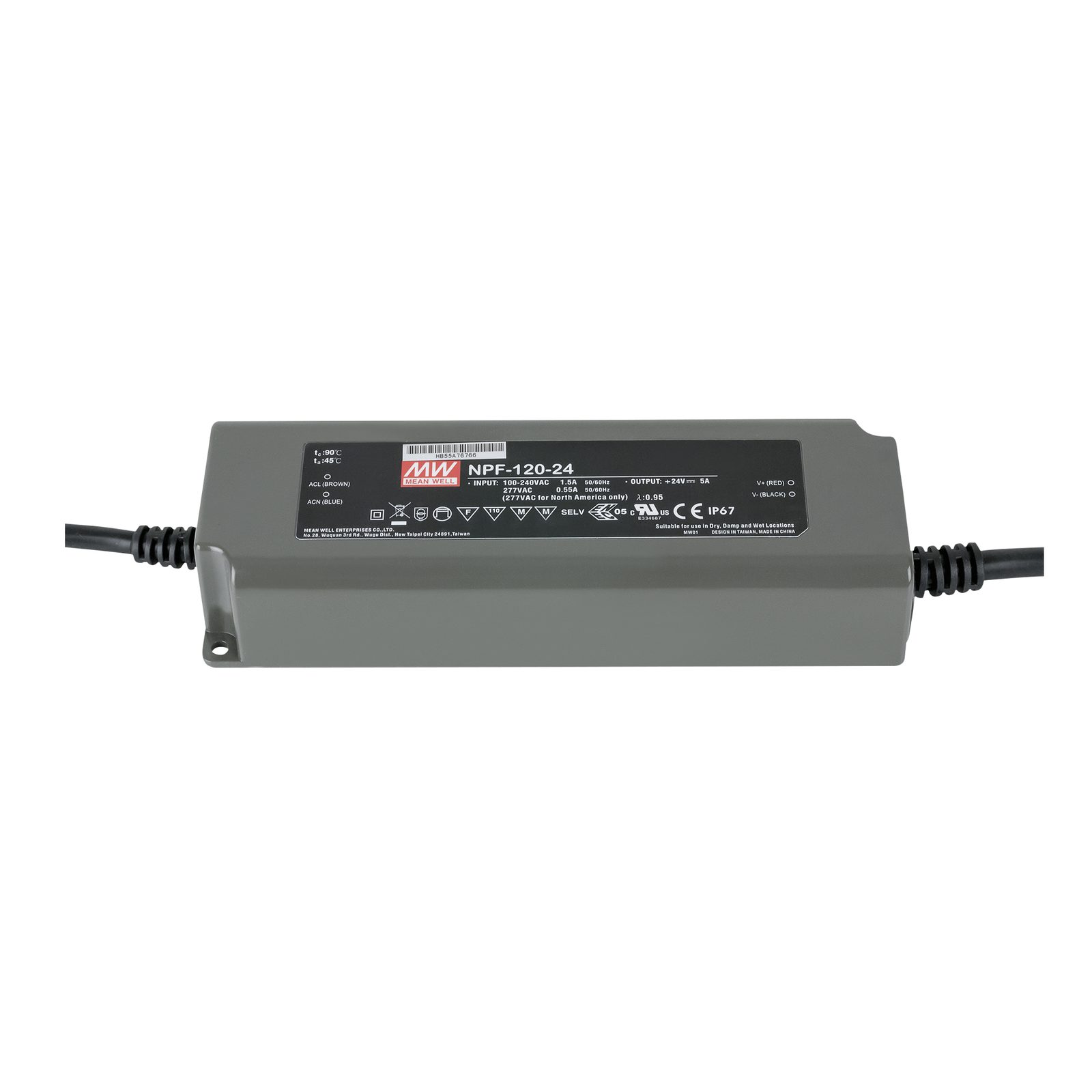 Driver LED 120W 24V DC IP67 - Meanwell A9900366