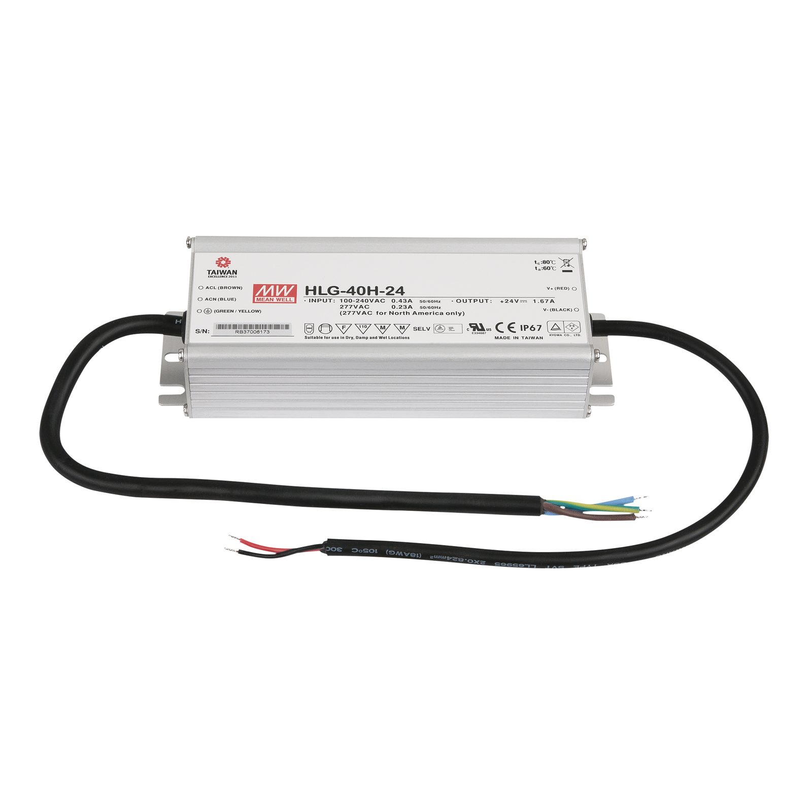 Driver LED Dimmerabile 40W 24V DC IP67 - Meanwell A9900380