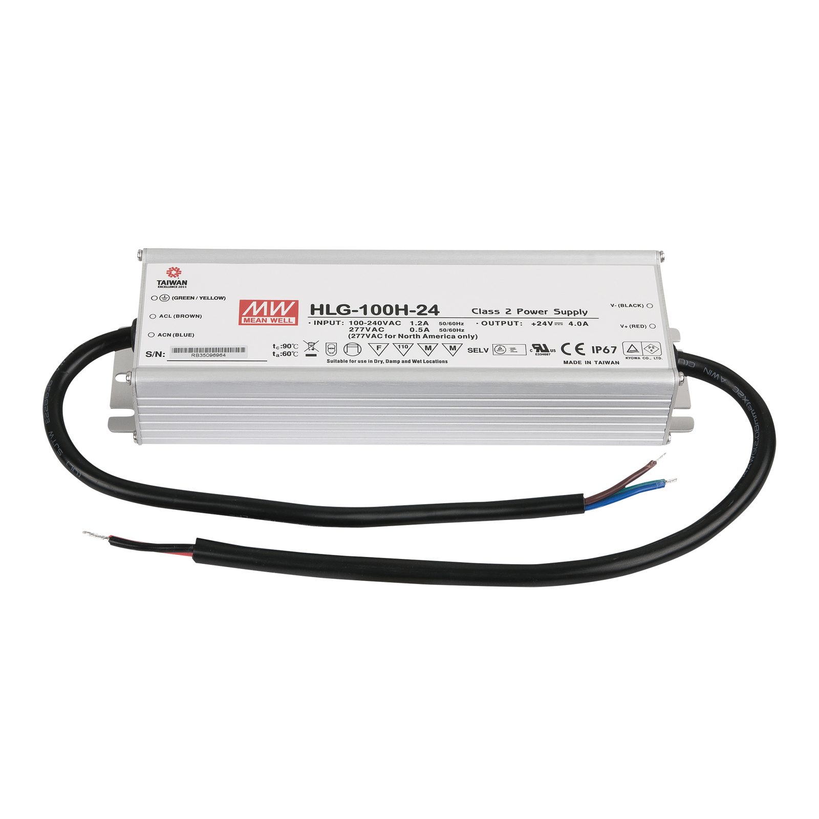 Alimentatore LED dimmerabile 100W 24V DC IP67 - Meanwell A9900382