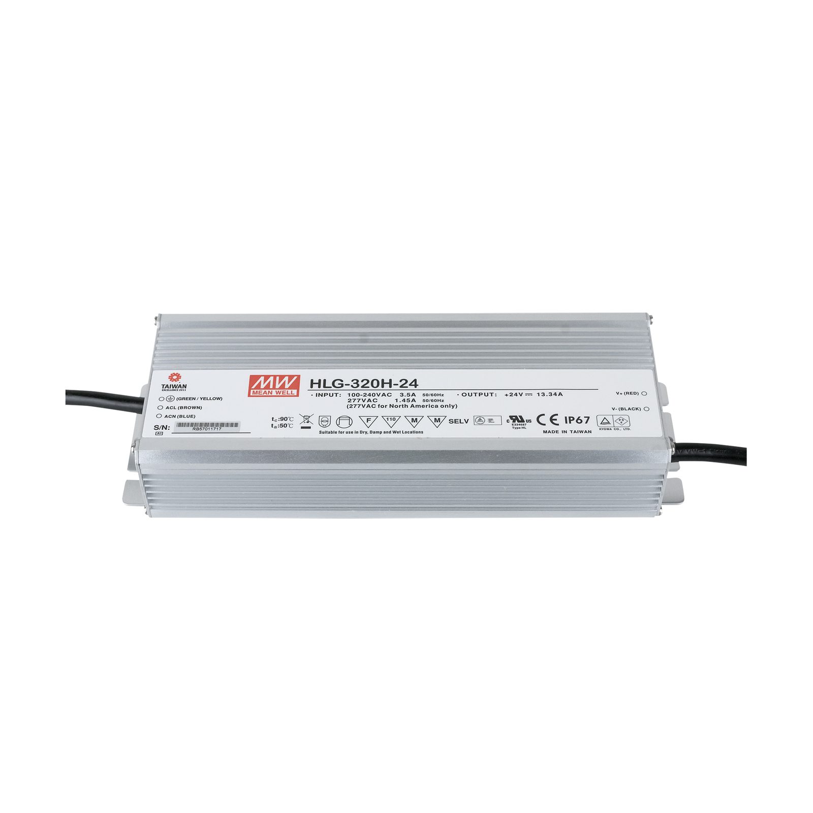 Alimentatore LED dimmerabile 320W 24V DC IP67 - Meanwell A9900386