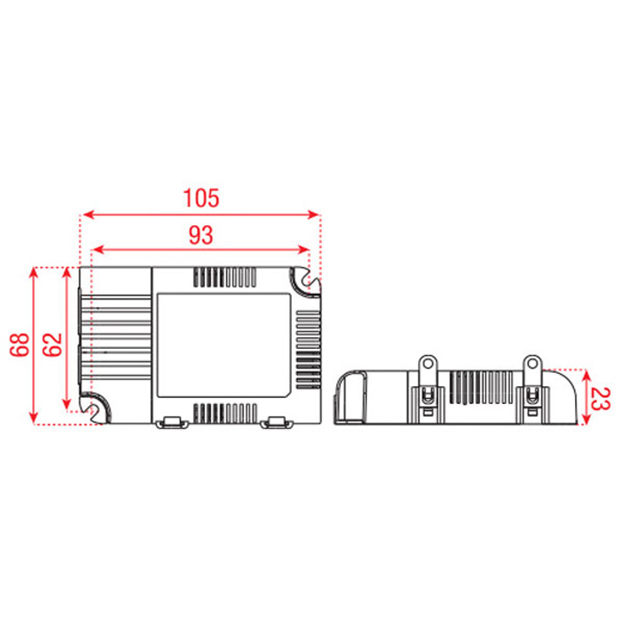 Driver LED Universale 25W dimmerabile DALI - Meanwell A9900400