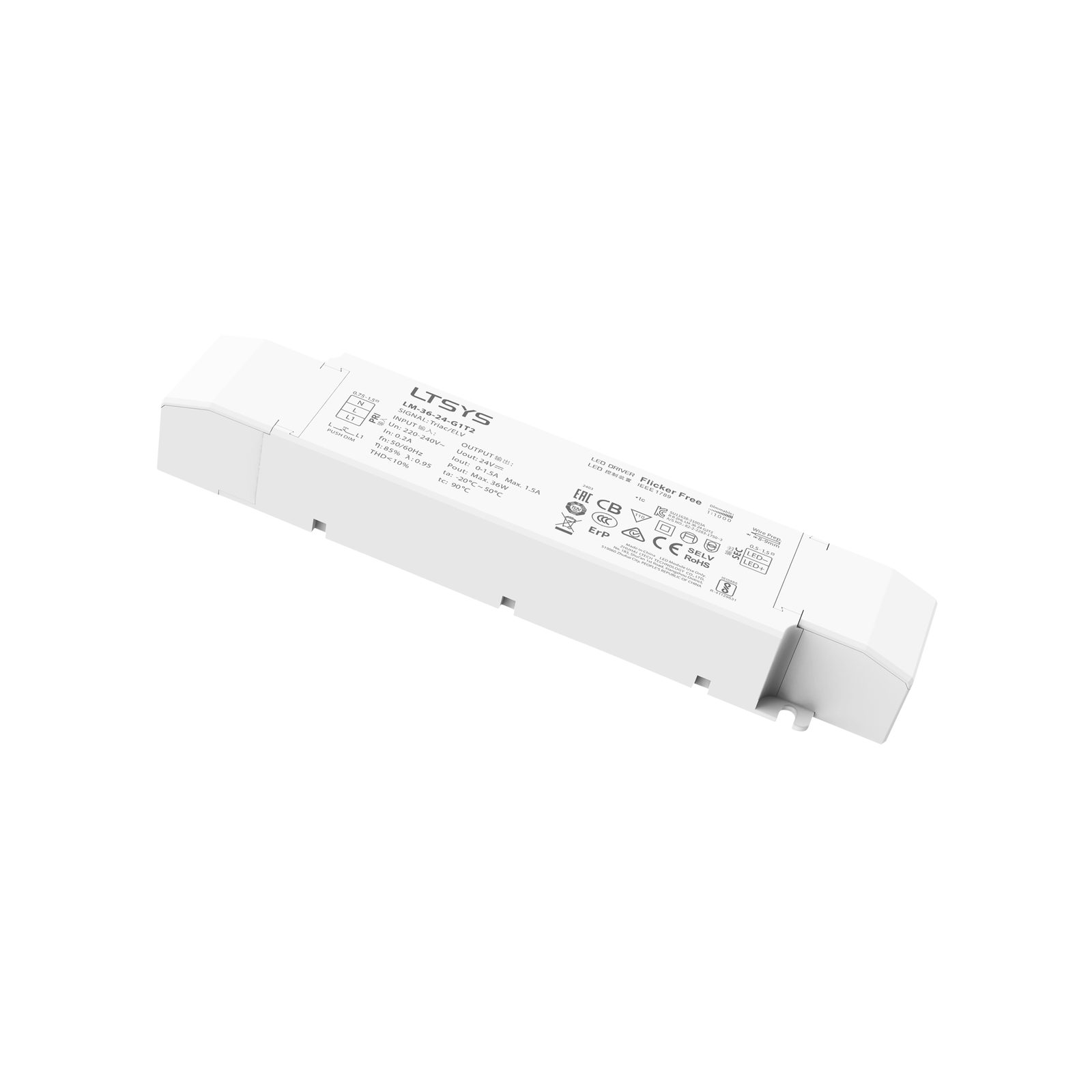 Driver LED TRIAC 36W 24V dimmerabile - LTECH A9915405