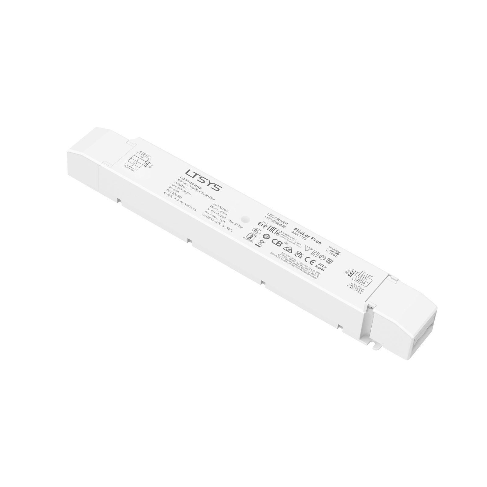 LED Driver TRIAC 75W 24V con dimmerazione - Ltech A9915407