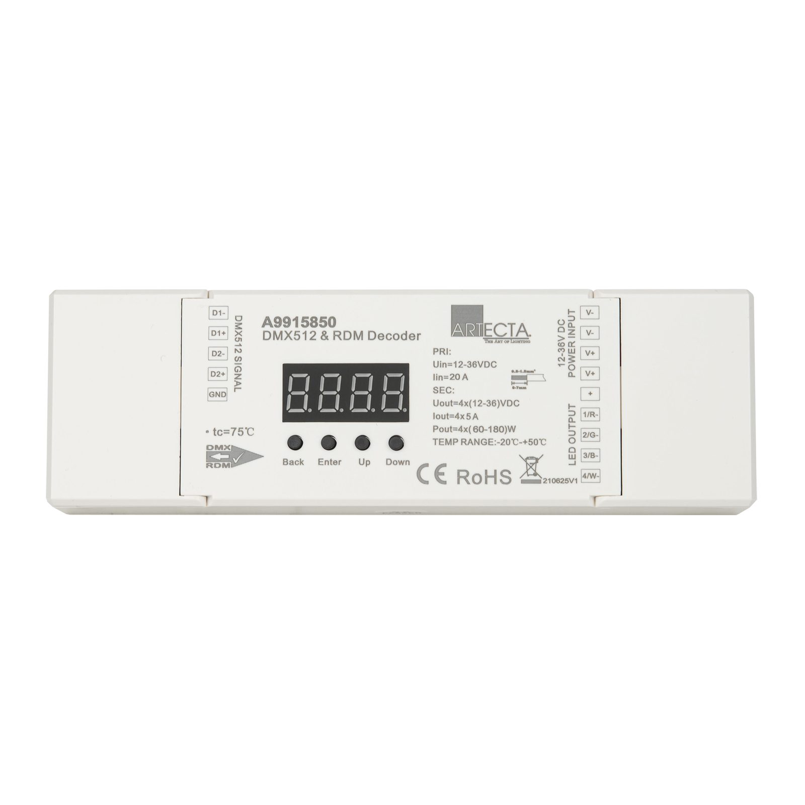 Dimmer DMX Play-III 4 canali 5A - Artecta A9915850