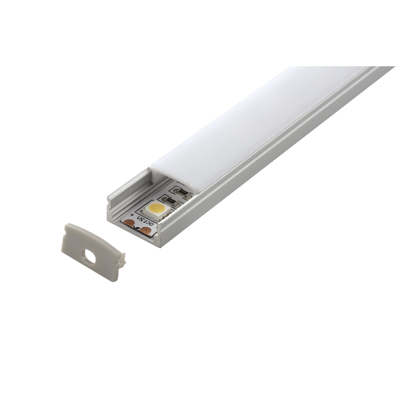 Profile Pro 31 Surface - Profilo LED 2m argento con cover milk e frost - Artecta A9930090