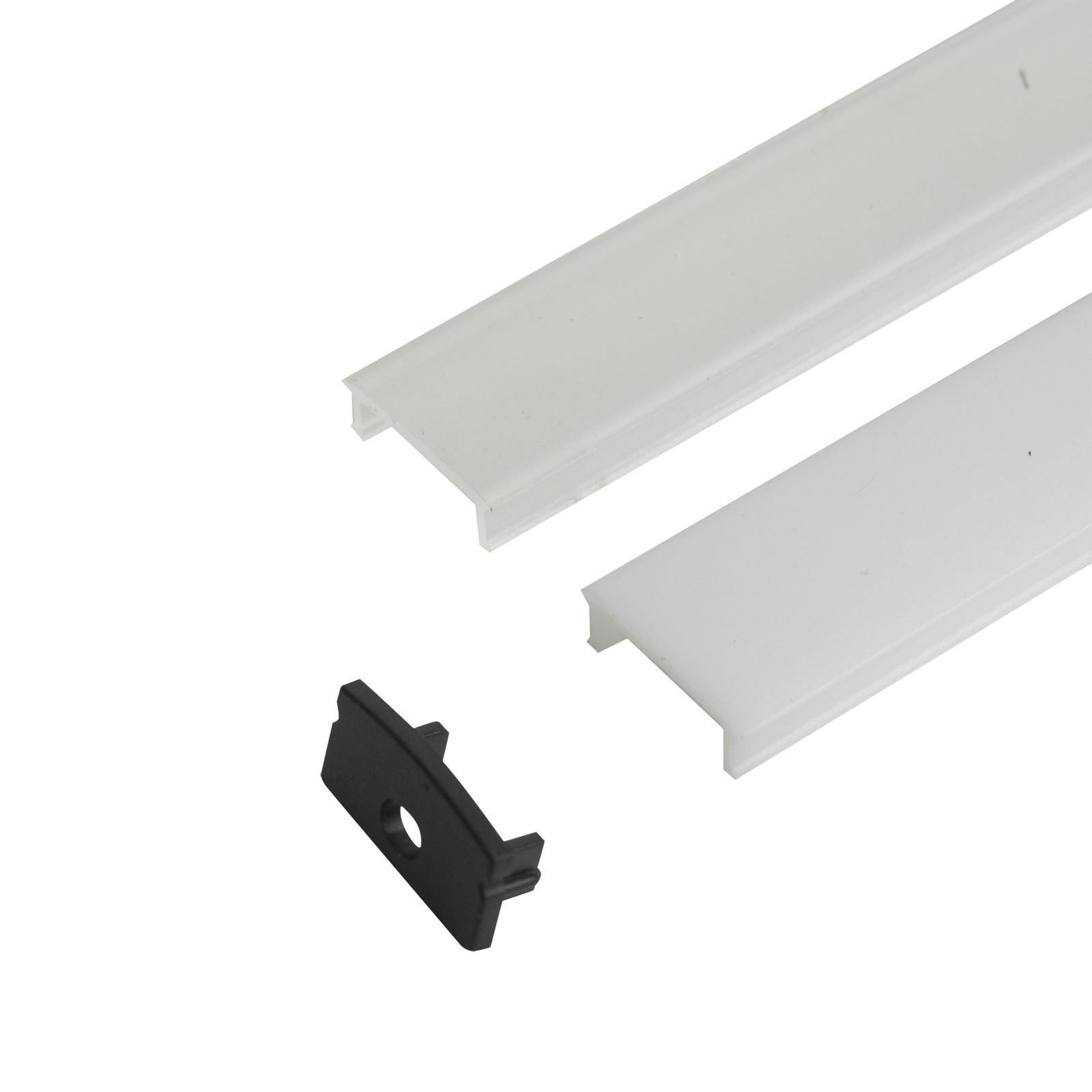 Profile Pro 31 Surface - Profilo LED 2m nero con cover milk e frost - Artecta A9930091