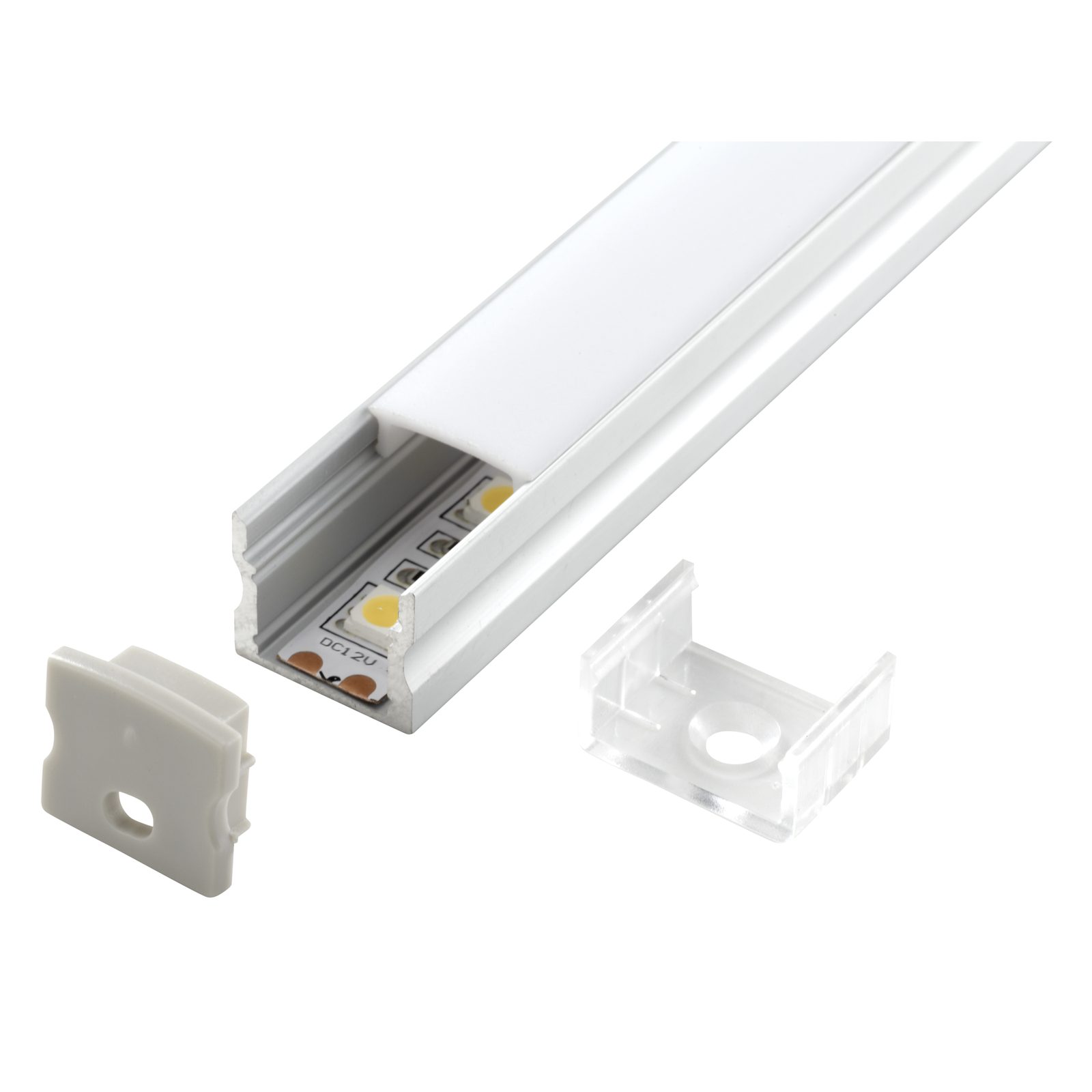 Profile Pro 30 Surface - Profilo LED 2m argento spazzolato - Artecta A9930096