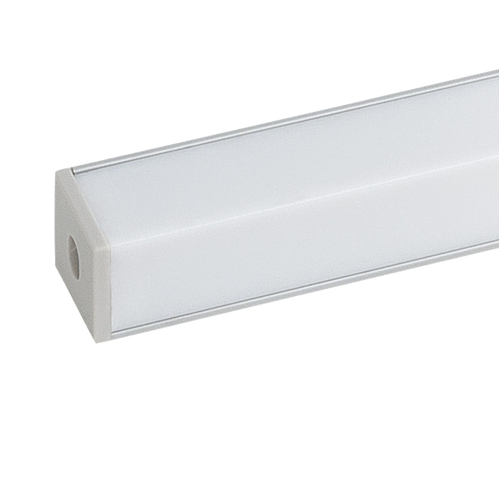Profilo LED angolare Profile Pro 5 Coperchio Quadrato Argento 2m - Artecta A9930305