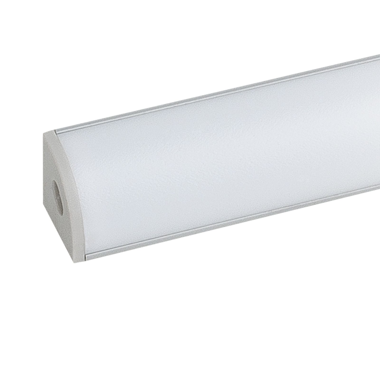 Profilo LED angolare Profile Pro 6 Coperchio Rotondo Argento 2m - Artecta A9930306
