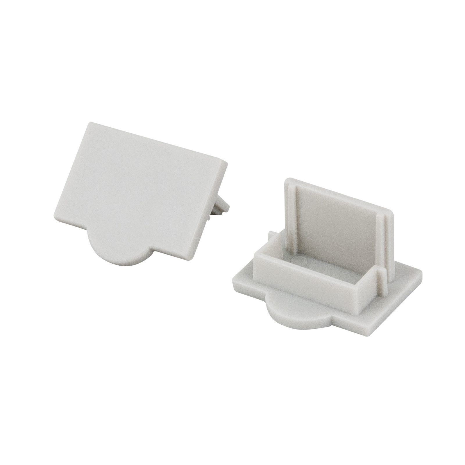 Profile Pro 12 End Caps - Set di 2, Grigio chiaro - Artecta A9930362