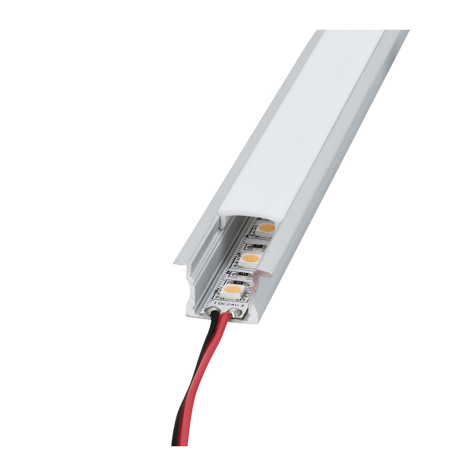 Profilo per striscia LED Profile Pro 17 Recessed, 2m, argento - Artecta A9930401