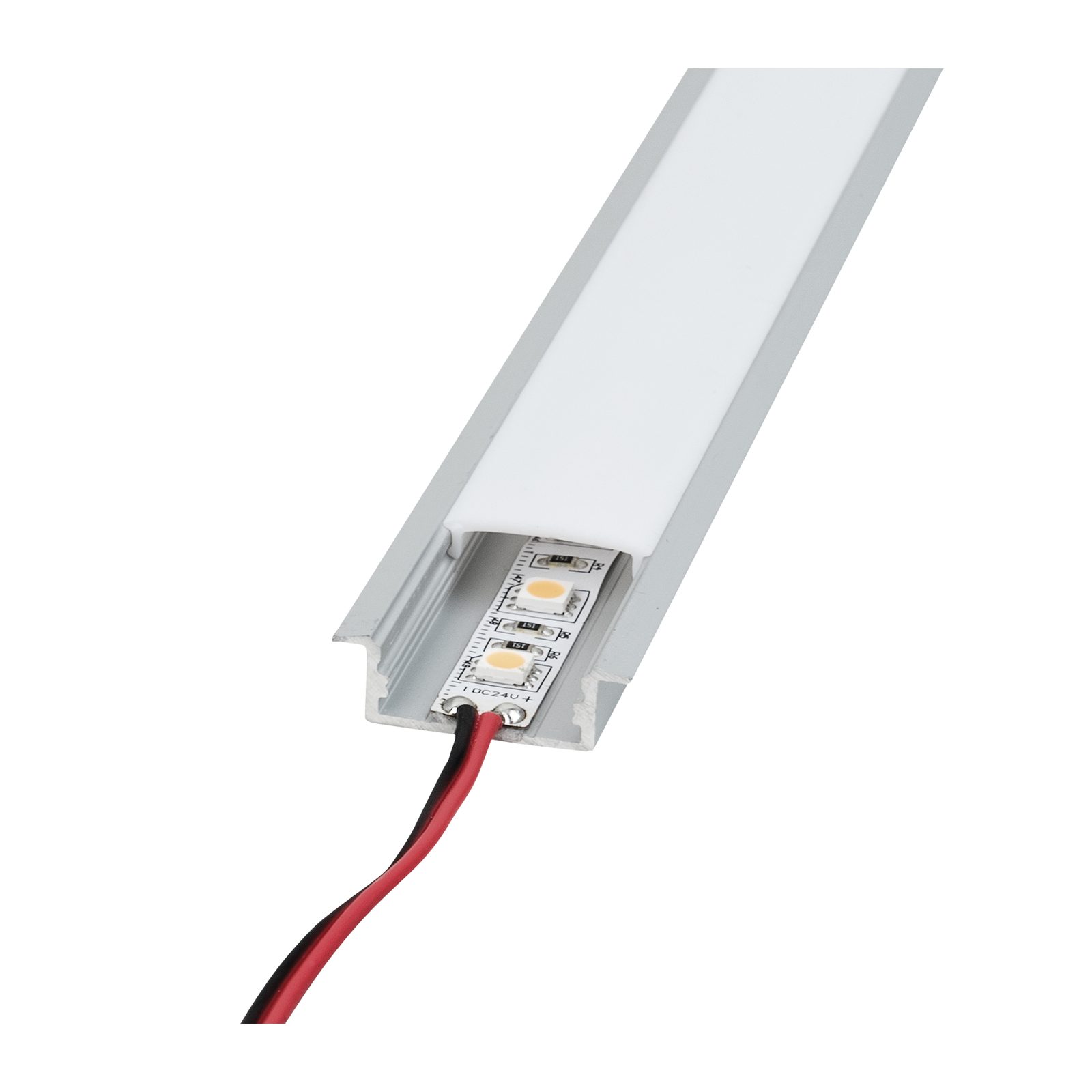 Profilo per striscia LED Profile Pro 19 Recessed, 2m, argento - Artecta A9930403