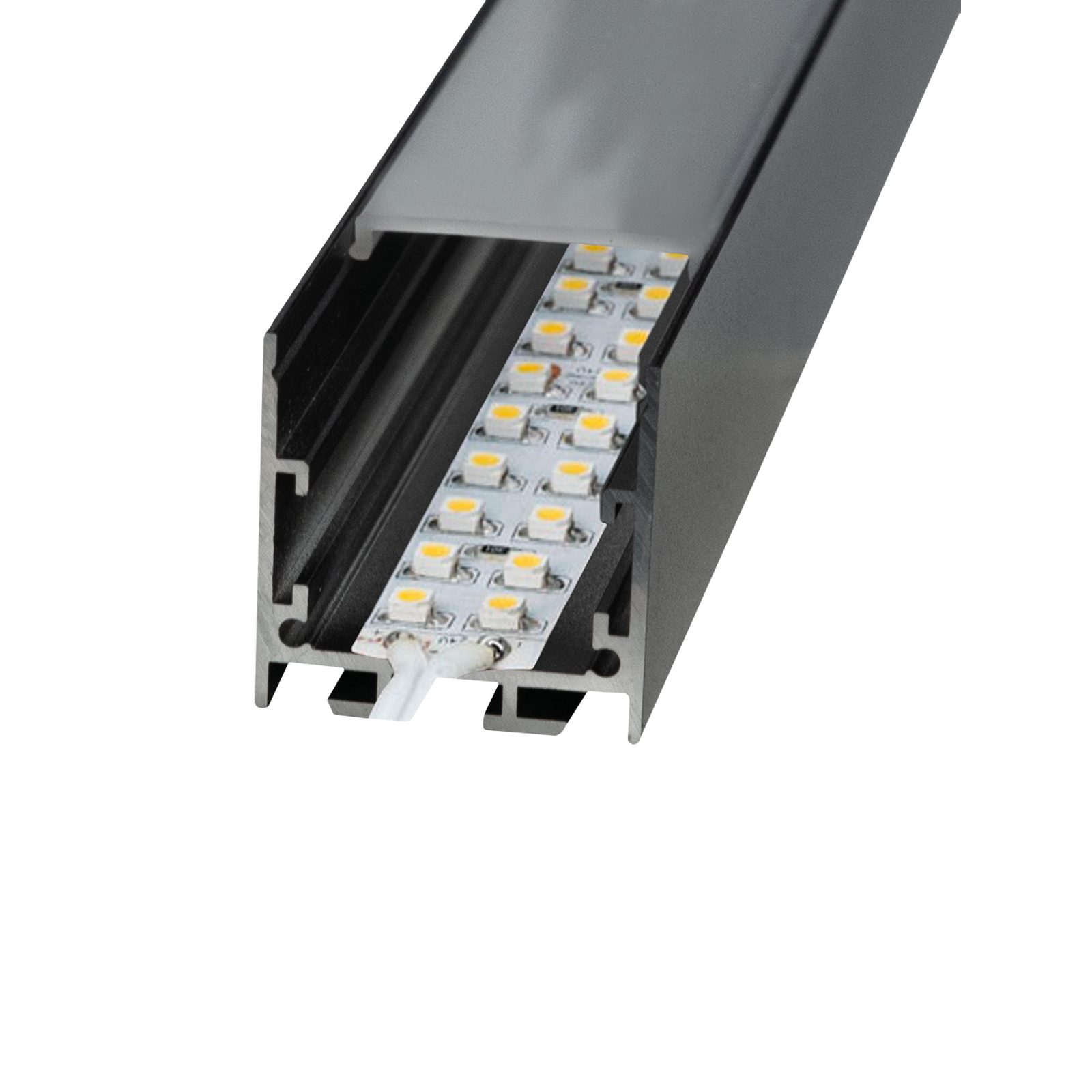 Profilo LED Profile Pro 25 Surface 2m Black - Artecta A9930409B