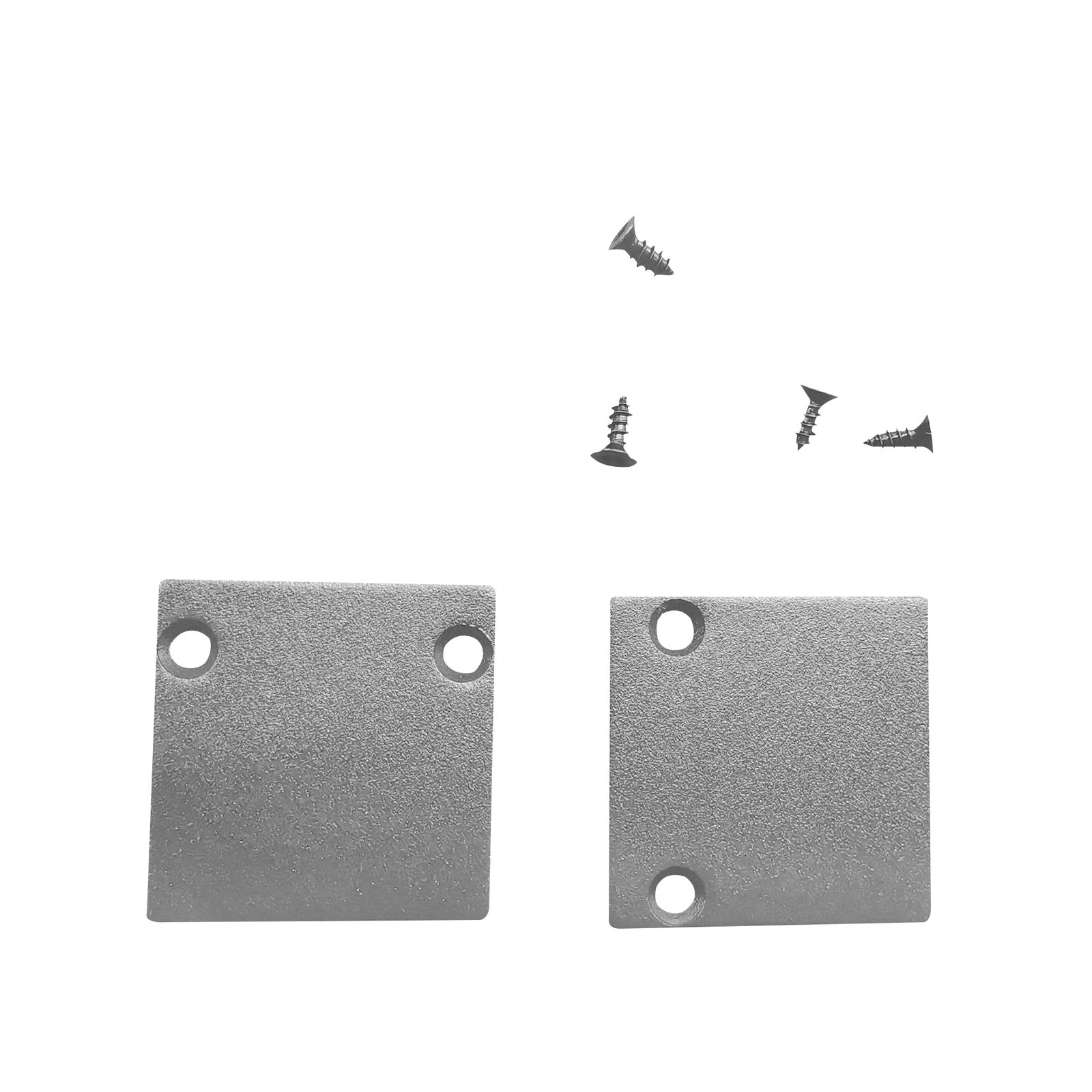 Profile Pro 25 End Caps set 2 plastica argento - Artecta A9932406