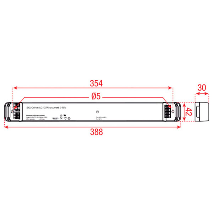 POWERdrive AC 100W RGB(W) Driver DALI/DMX - Eldoled A9950045