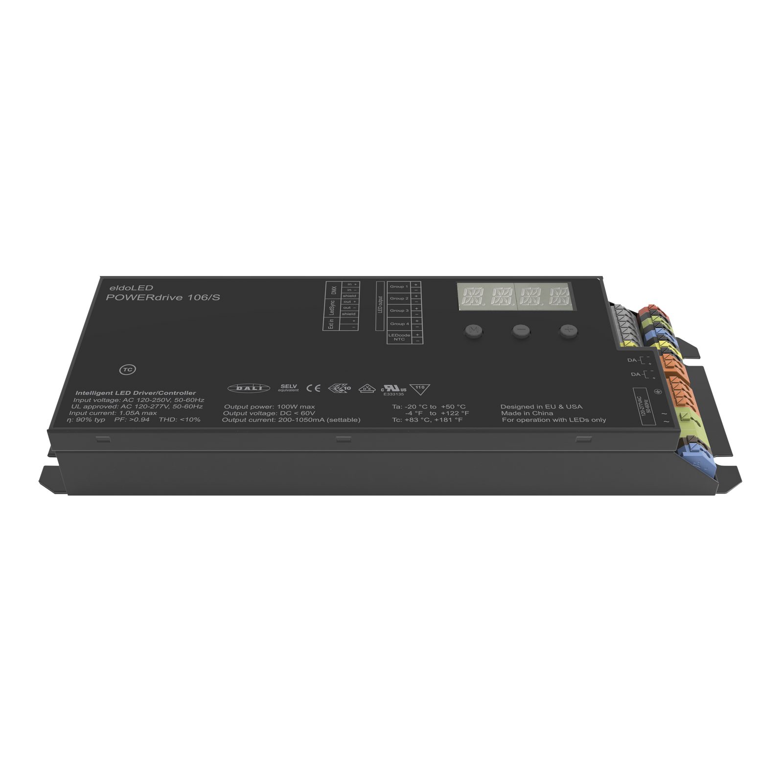 Driver LED RGB(W) 100W dissolvenza DALI/DMX - Eldoled A9950046