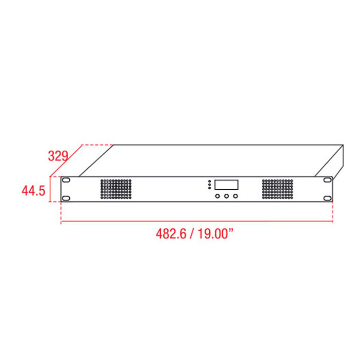 Alimentatore LED rack 600W 32 uscite DMX DALI - Eldoled A9950048