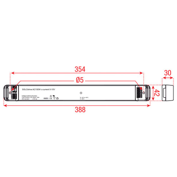 Driver LED 100W 4 canali DALI DMX dissolvenza - Eldoled A9950055
