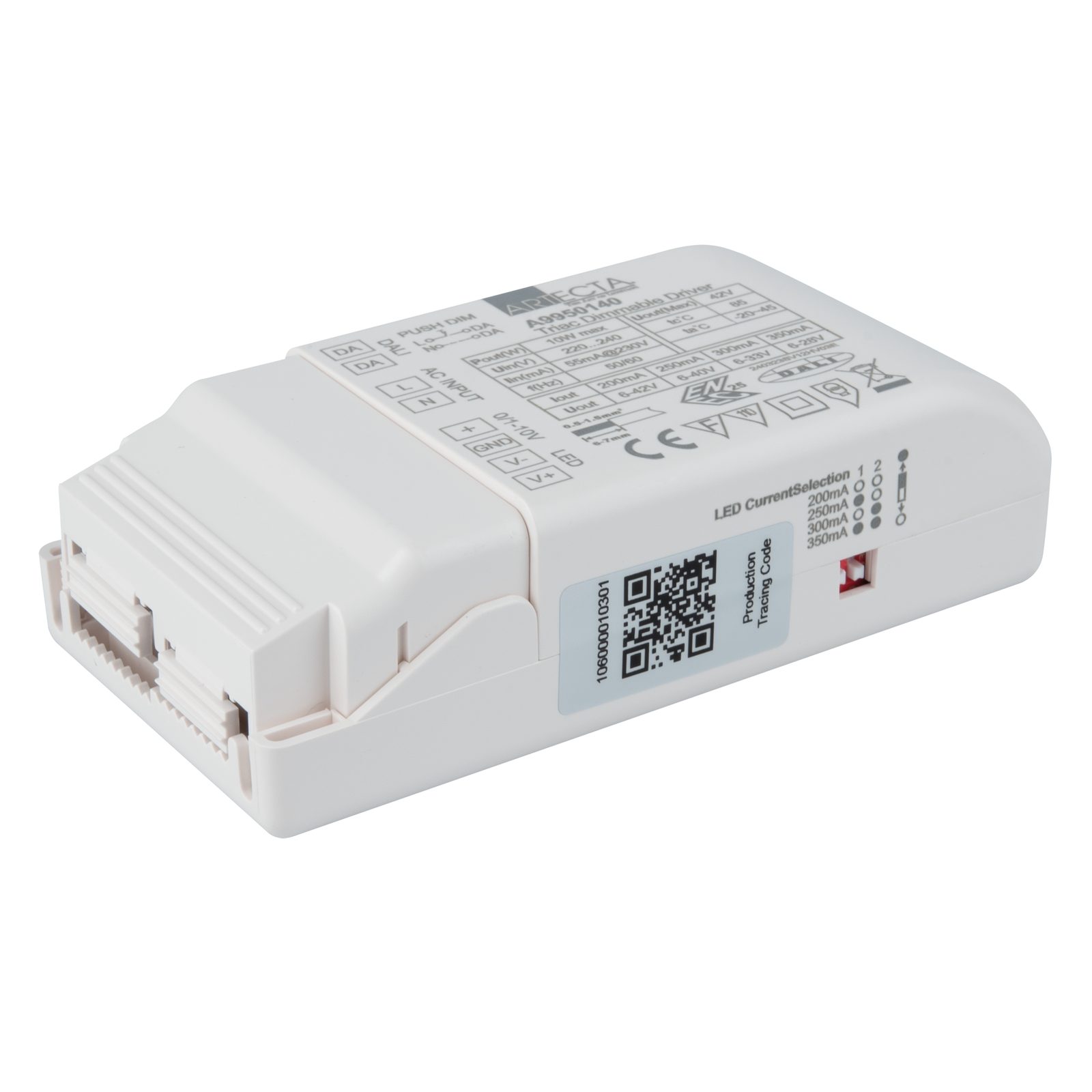 Driver LED universale 10 W dimmerabile DALI/Push/Triac/0-10V - Artecta A9950140