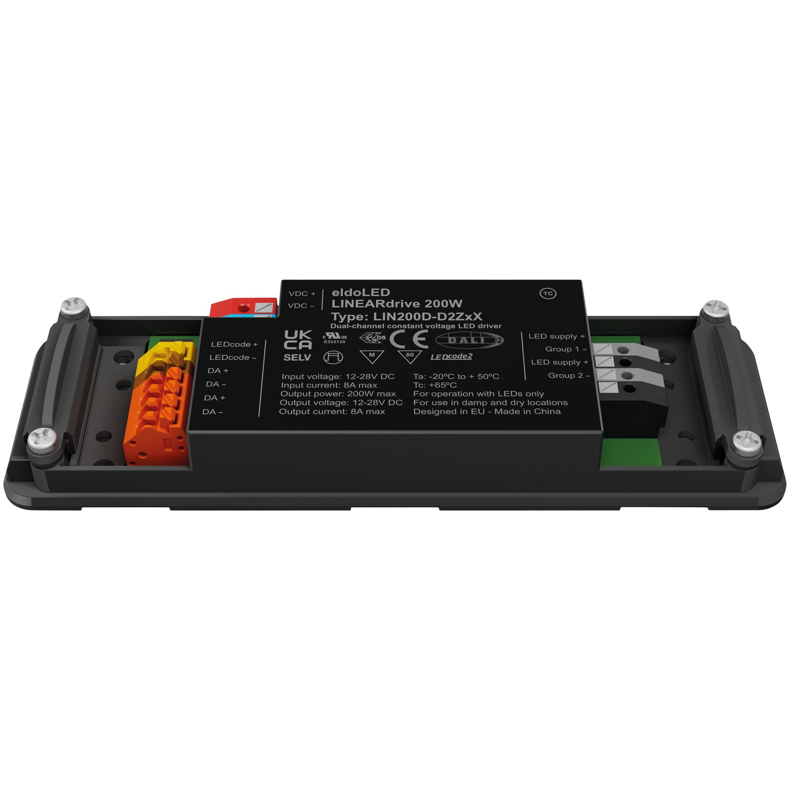 Driver LED LINEARdrive DC 200 W DALI DT6 2 uscite 1 canale - Eldoled A9950213
