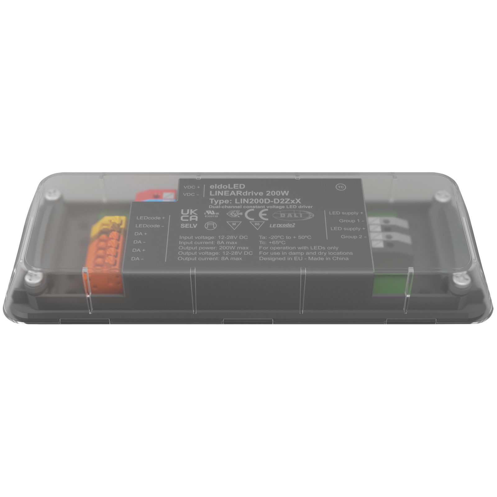 Driver LED LINEARdrive DC 200 W DALI DT6 2 uscite 1 canale - Eldoled A9950213