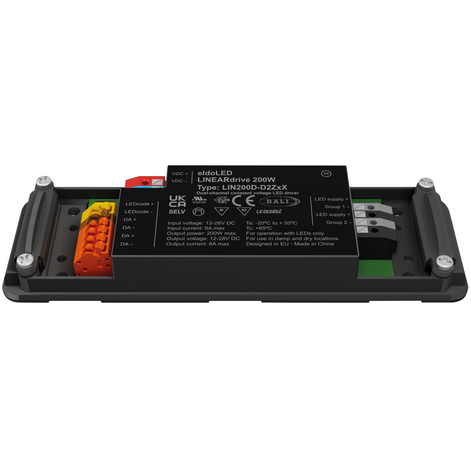 Driver LED LINEARdrive DC 200 W DALI DT6 2 uscite 2 canali - Eldoled A9950221