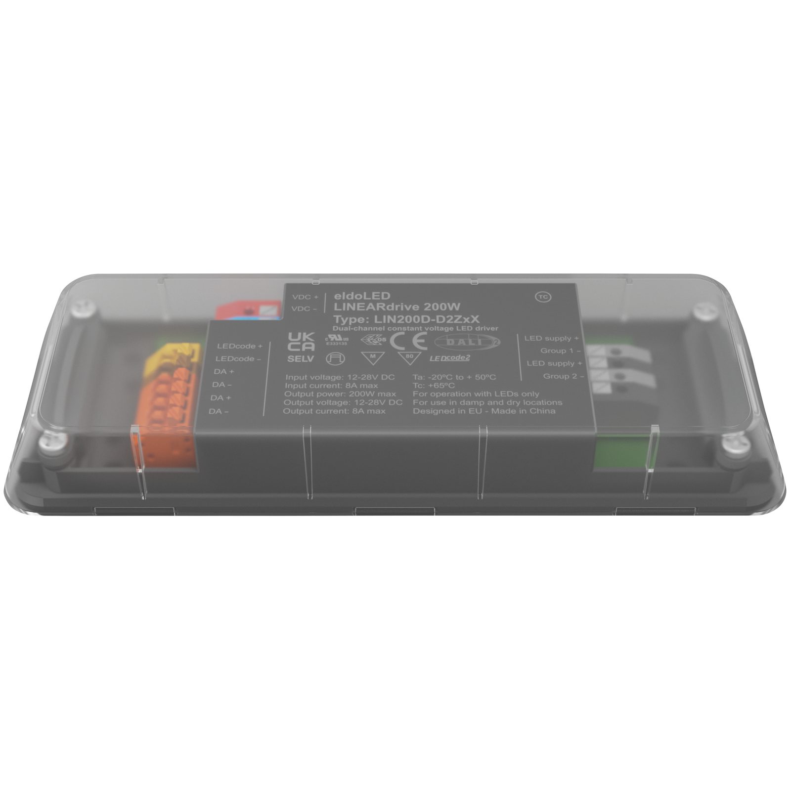Driver LED LINEARdrive DC 200 W DALI DT6 2 uscite 2 canali - Eldoled A9950221