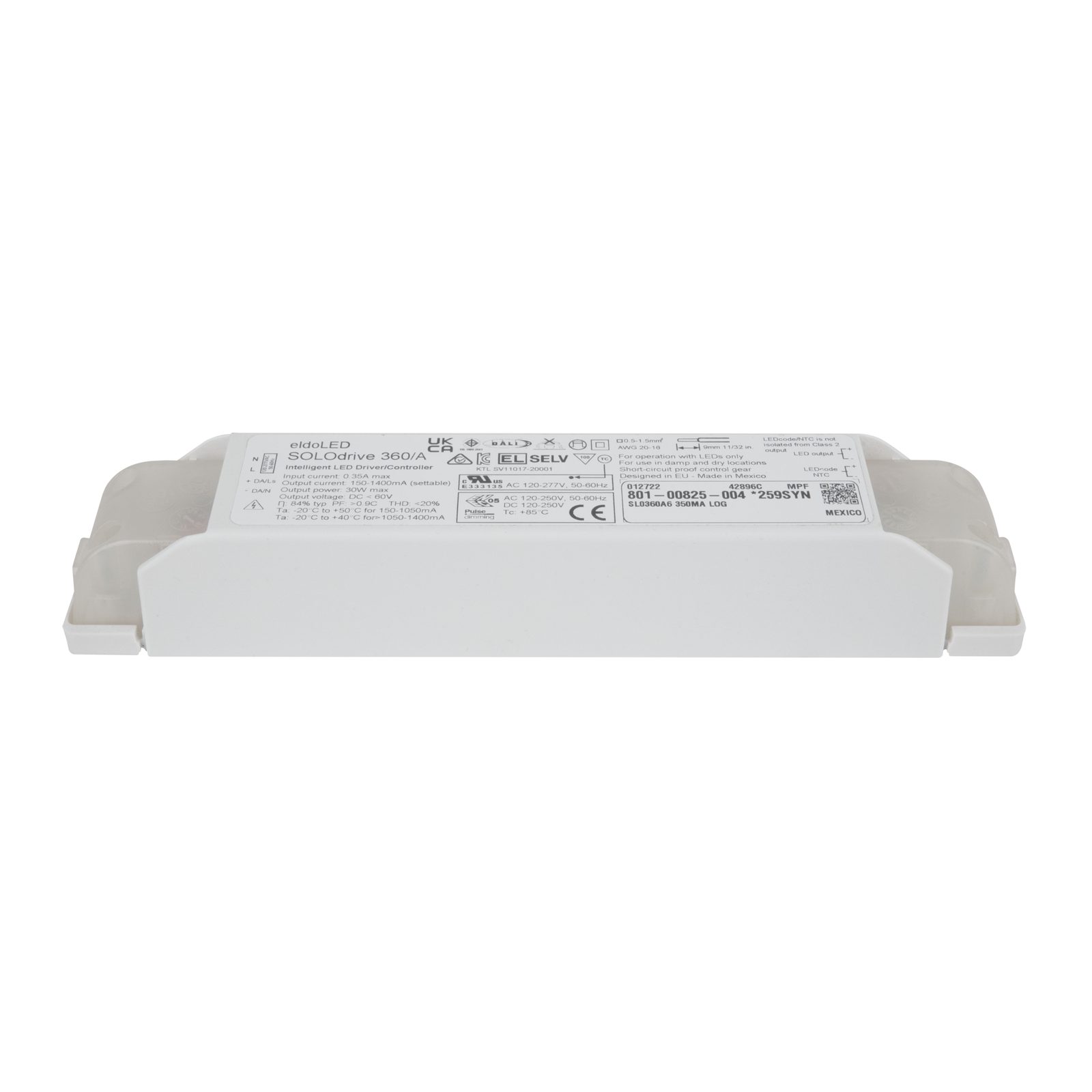 Driver LED SOLOdrive AC 30W DALI-2 Pulse Dimming - ELDOLED A9950361