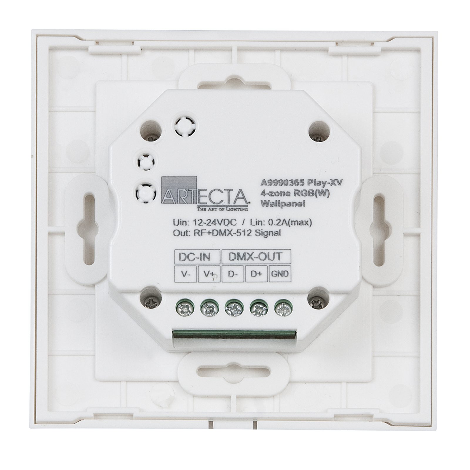 Pannello a parete Play-XV RGBW RF DMX Singola Zona - Artecta A9990365