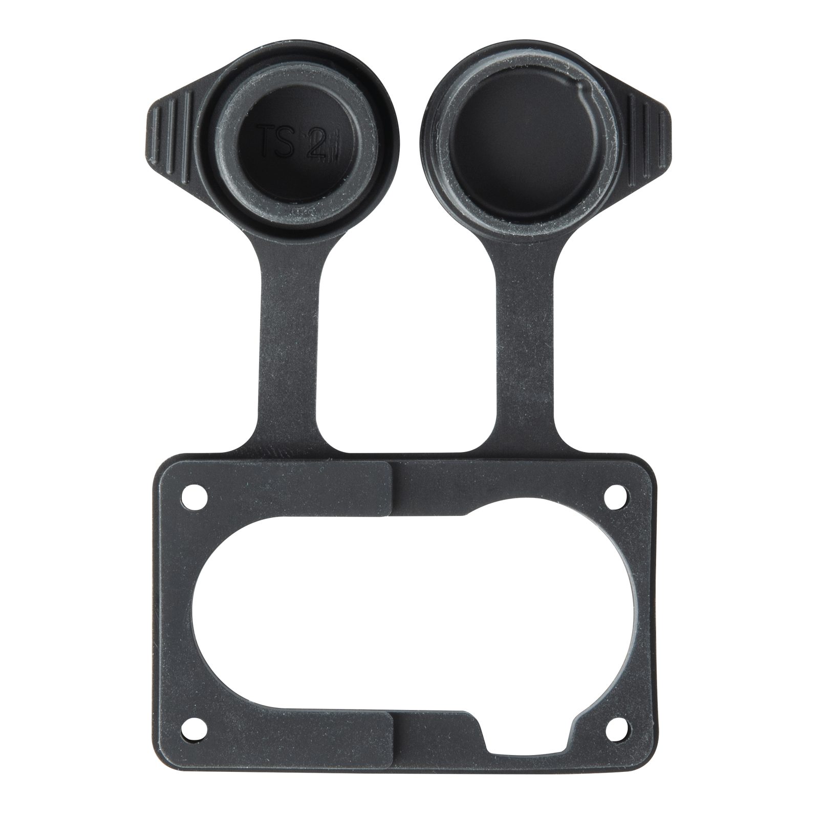 Combinazione XLR 3P Ingresso/Uscita IP65 Nero con Cappuccio - Seetronic C3F2CWB