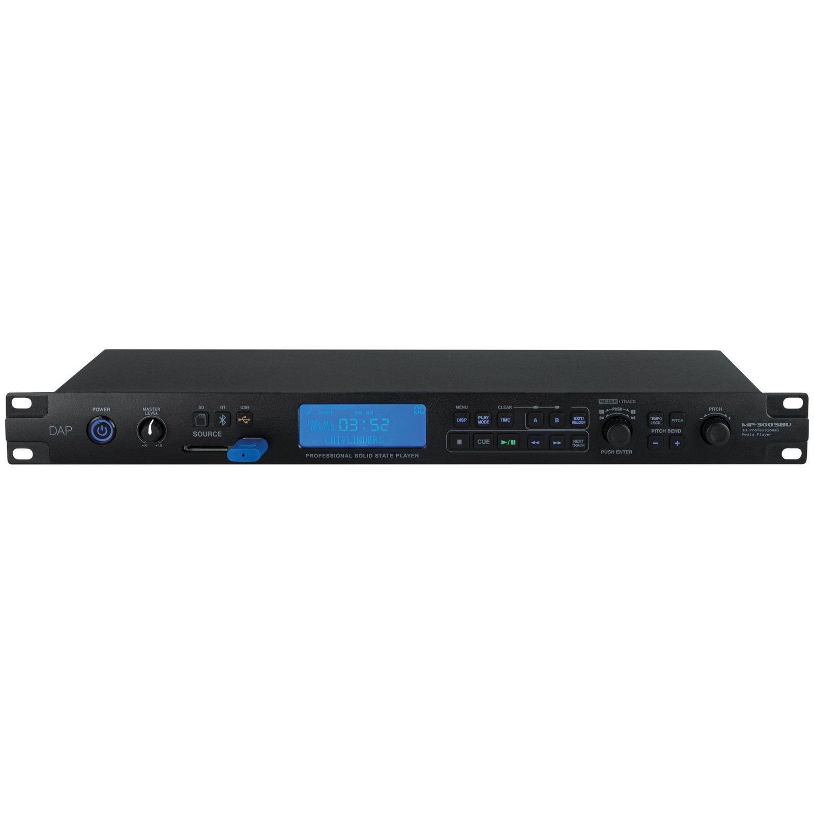 Lettore multimediale rack 19" 1U USB/SD/BT 5.3 - DAP D1243