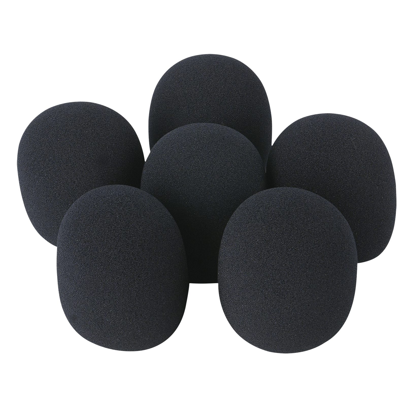 Set di 6 filtri antivento in schiuma per microfono - SHOWGEAR D1320