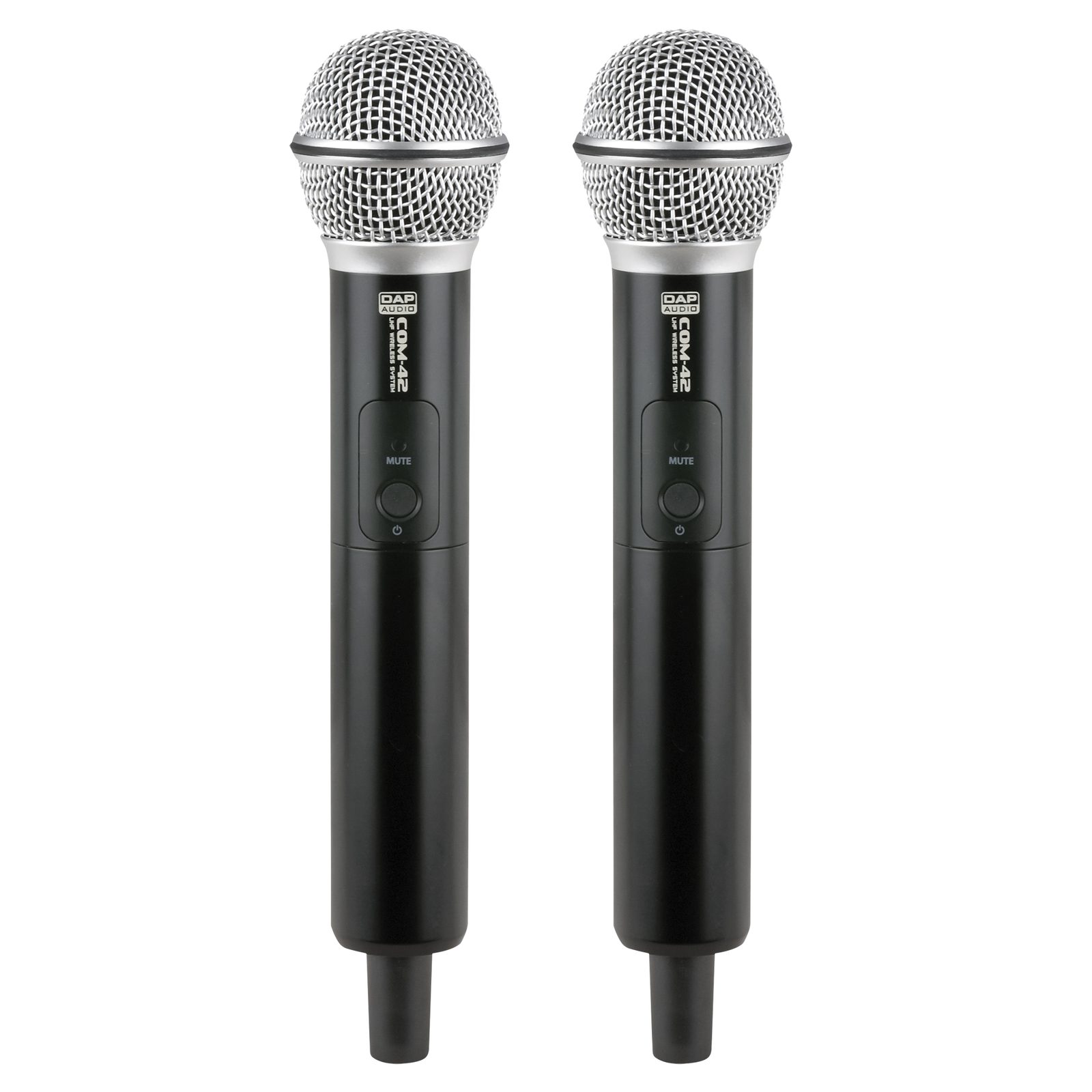 Set microfono wireless 2 canali 606-630 MHz con 2 microfoni a mano - DAP D1464