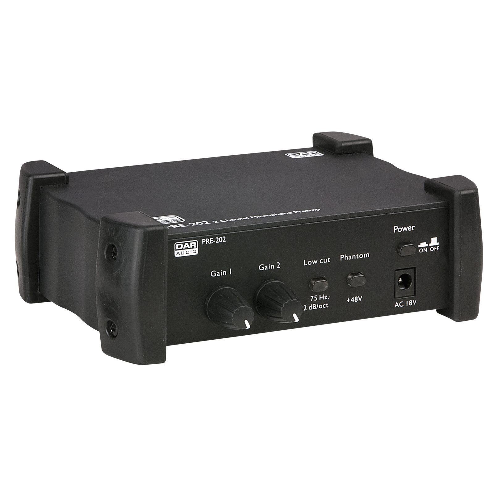 Preamplificatore microfono 2 canali con phantom +48V - DAP D1533