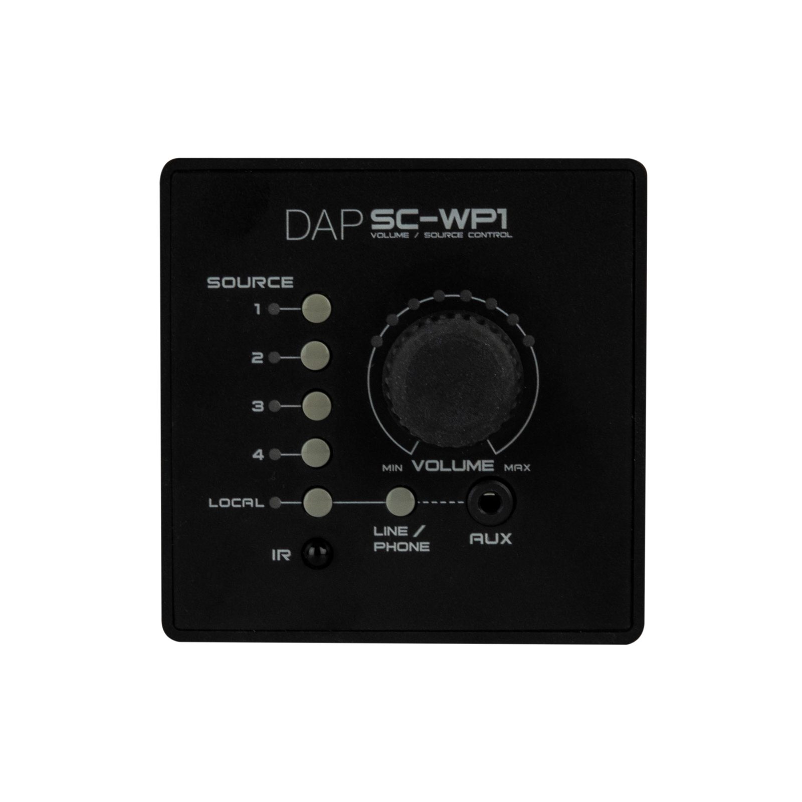 Telecomando da parete per SC-5.2 Source Control con ingresso ausiliario - DAP D1541