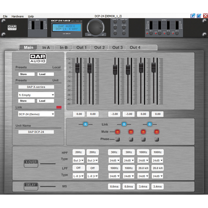 Crossover digitale 4 canali DCP-24 MKII - DAP D2083